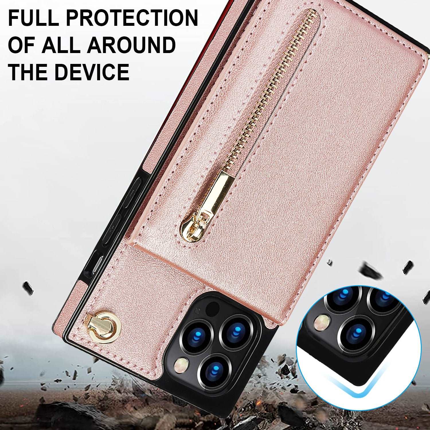 Mobile Phone Case Leather Case Messenger Protective Cover